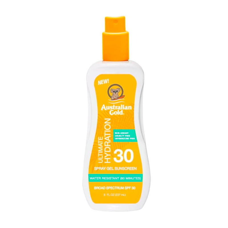 australian gold, spray gel, protezione solare, spf 30, Creme solari, Crema solare corpo, Prodotti solari per pelle sensibile, Spray solare, ,  Solari anti-invecchiamento
