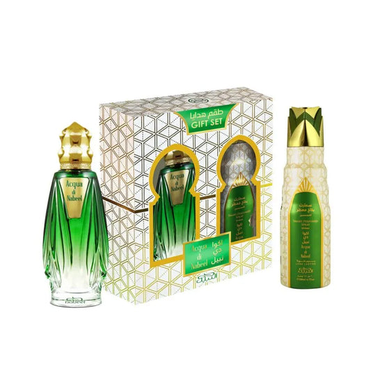 nabeel, acqua di nabeel, deodorante spray, gift set, set regalo, confezione, cofanetto, Profumo uomo/donna,  Migliori profumi 2025,  Profumi di nicchia,  Profumo estate inverno,  Profumi persistenti,  Profumi freschi dolci floreali,  Profumi nuovi 2025,  Profumo economico di qualità,  Profumo naturale bio,  Profumi unisex, Profumo per occasioni speciali,  Profumo di lusso, Siti per comprare profumi online, Profumi più venduti,  Recensioni profumi,  Note di testa cuore fondo profumo, Profumo per ogni stagion