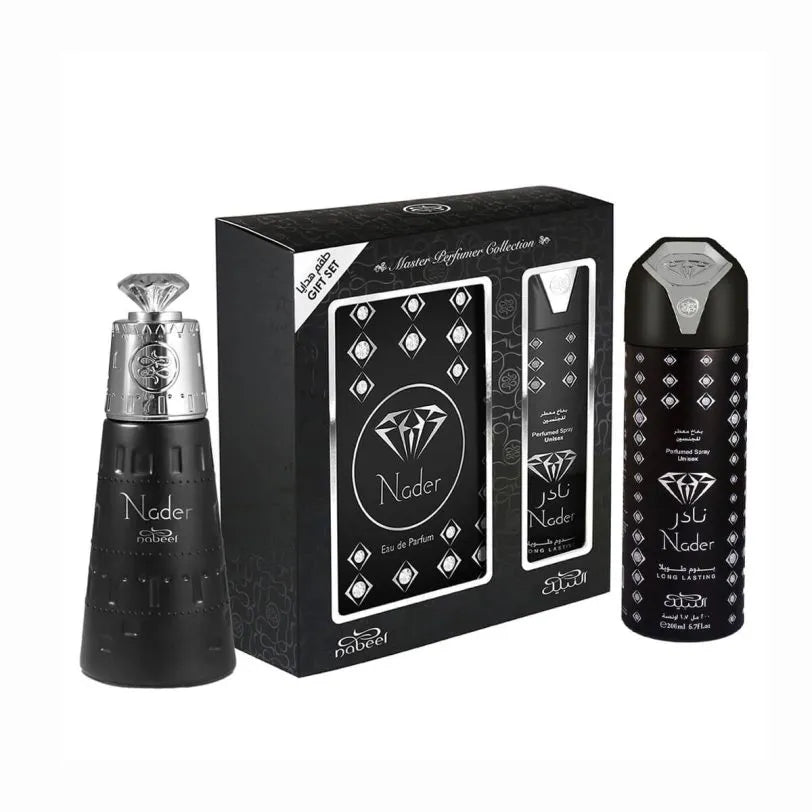 nabeel, nader, deodorante spray, gift set, set regalo, confezione, cofanetto, Profumo uomo/donna,  Migliori profumi 2025,  Profumi di nicchia,  Profumo estate inverno,  Profumi persistenti,  Profumi freschi dolci floreali,  Profumi nuovi 2025,  Profumo economico di qualità,  Profumo naturale bio,  Profumi unisex, Profumo per occasioni speciali,  Profumo di lusso, Siti per comprare profumi online, Profumi più venduti,  Recensioni profumi,  Note di testa cuore fondo profumo, Profumo per ogni stagione